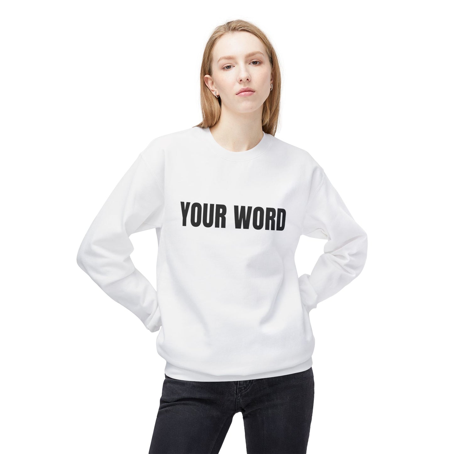 Unisex Softstyle Sweatshirt (White)