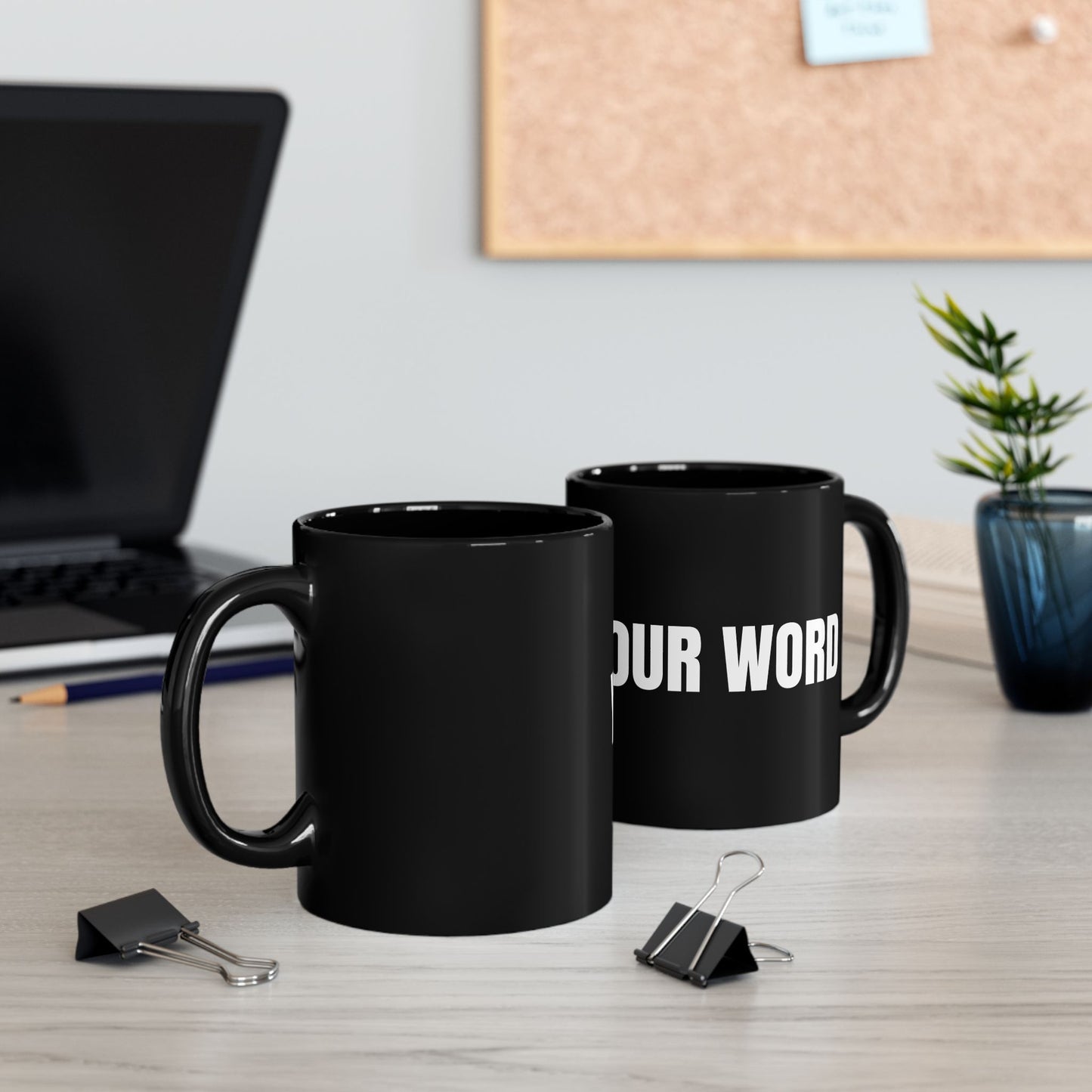 Voila Mug – Ceramic (11oz & 15oz, Black)
