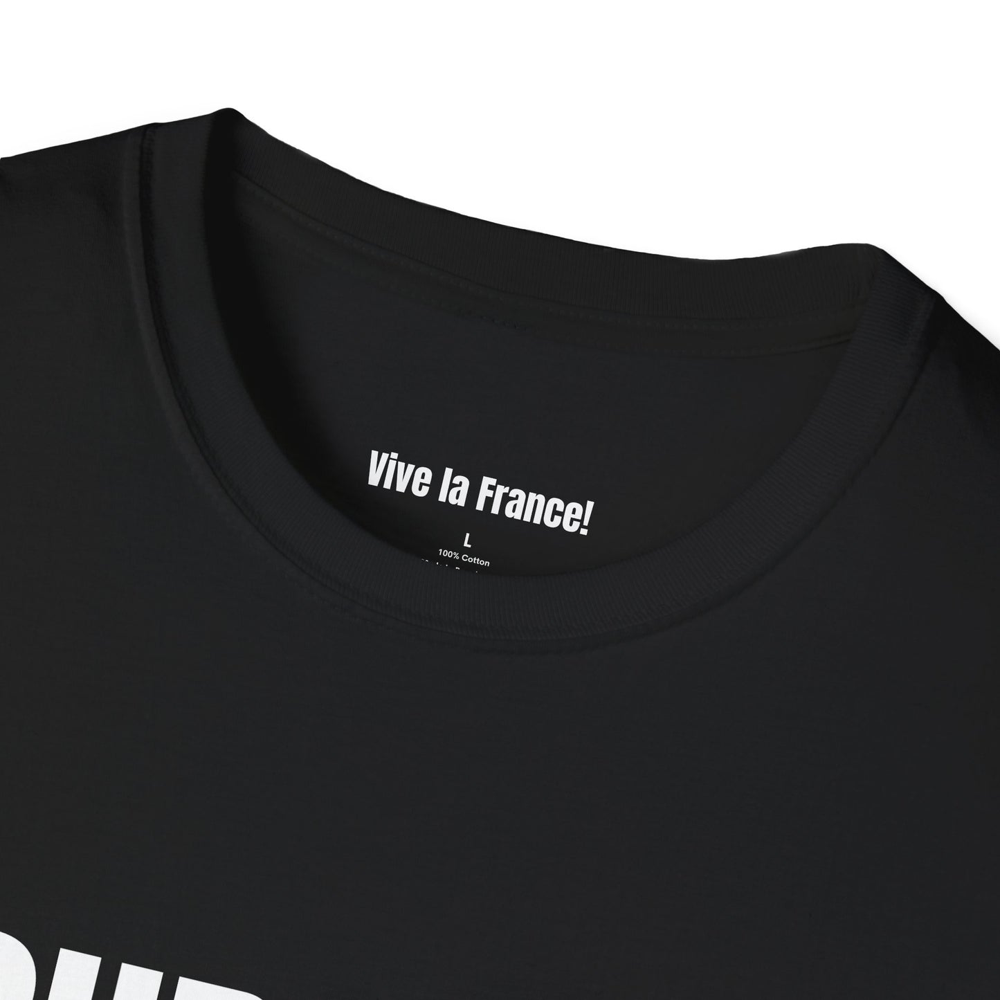Unisex Softstyle French T-Shirt (Black)