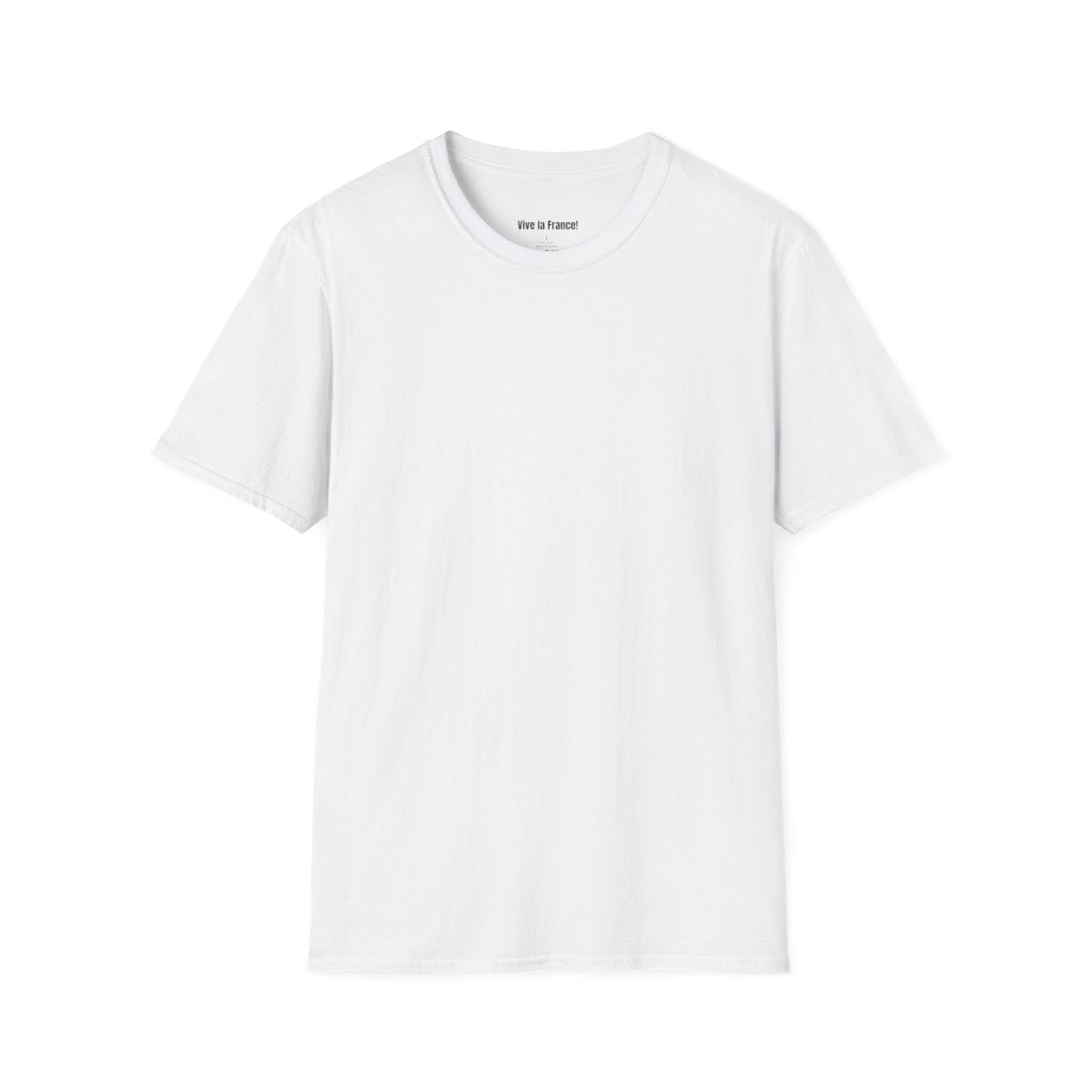 Unisex Softstyle French T-Shirt (White) - Cute Cursive