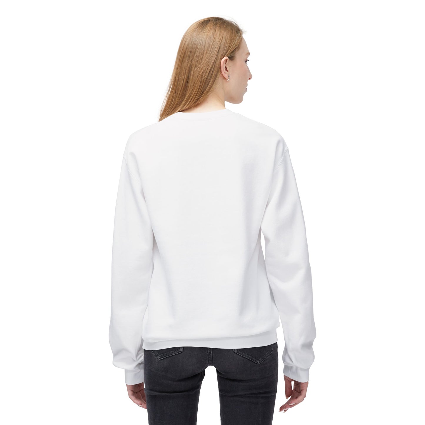 Unisex Softstyle Sweatshirt (White) - Cute Cursive