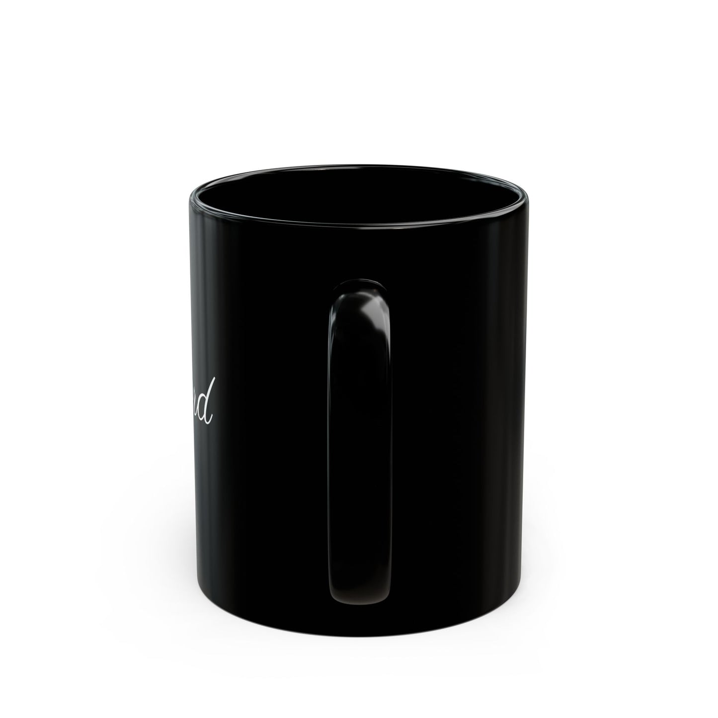 Voila Mug – Ceramic (11oz & 15oz, Black) - Cute Cursive