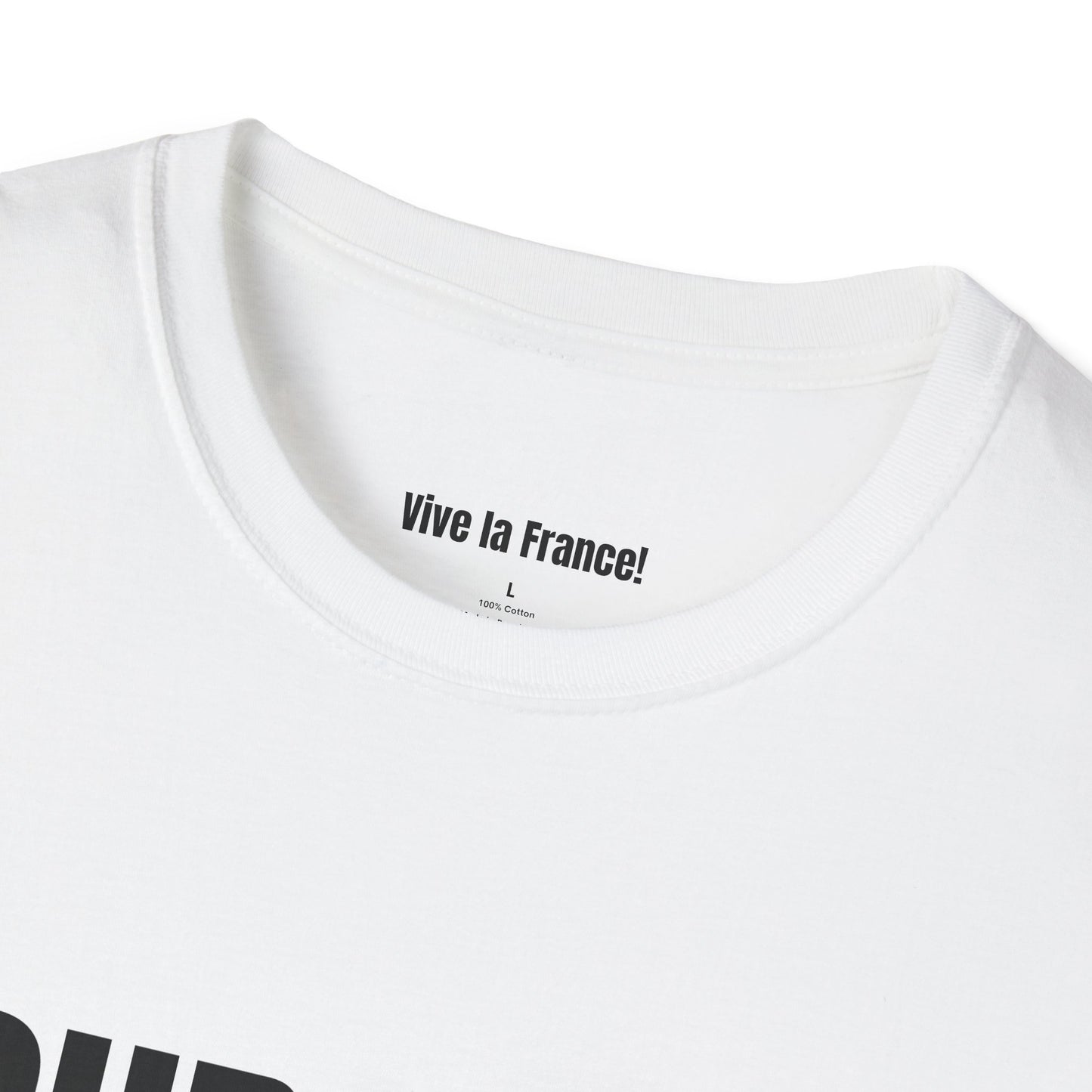 Unisex Softstyle French T-Shirt (White)