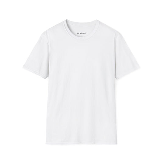 Unisex Softstyle French T-Shirt (White) - Cute Cursive