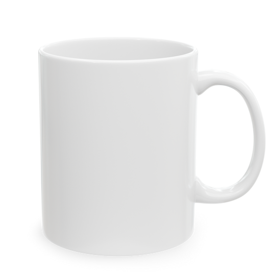Voila Mug – Ceramic (11oz & 15oz, White) - Cute Cursive