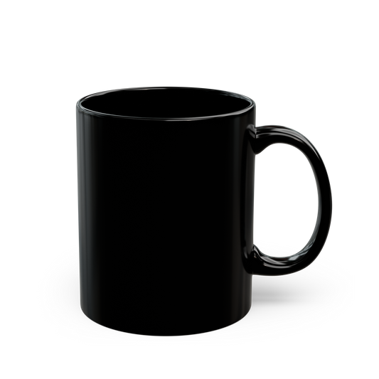 Voila Mug – Ceramic (11oz & 15oz, Black) - Cute Cursive